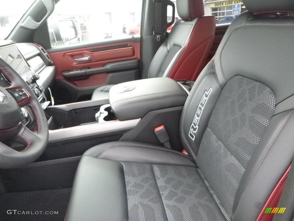 2019 1500 Rebel Crew Cab 4x4 - Bright White / Black/Red photo #14