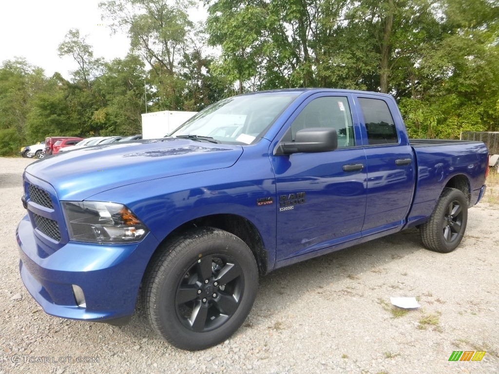 2019 1500 Classic Express Quad Cab 4x4 - Blue Streak Pearl / Black/Diesel Gray photo #1