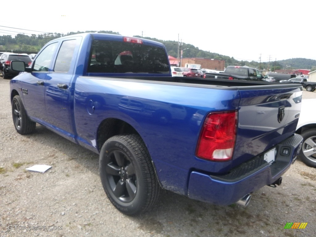 2019 1500 Classic Express Quad Cab 4x4 - Blue Streak Pearl / Black/Diesel Gray photo #3