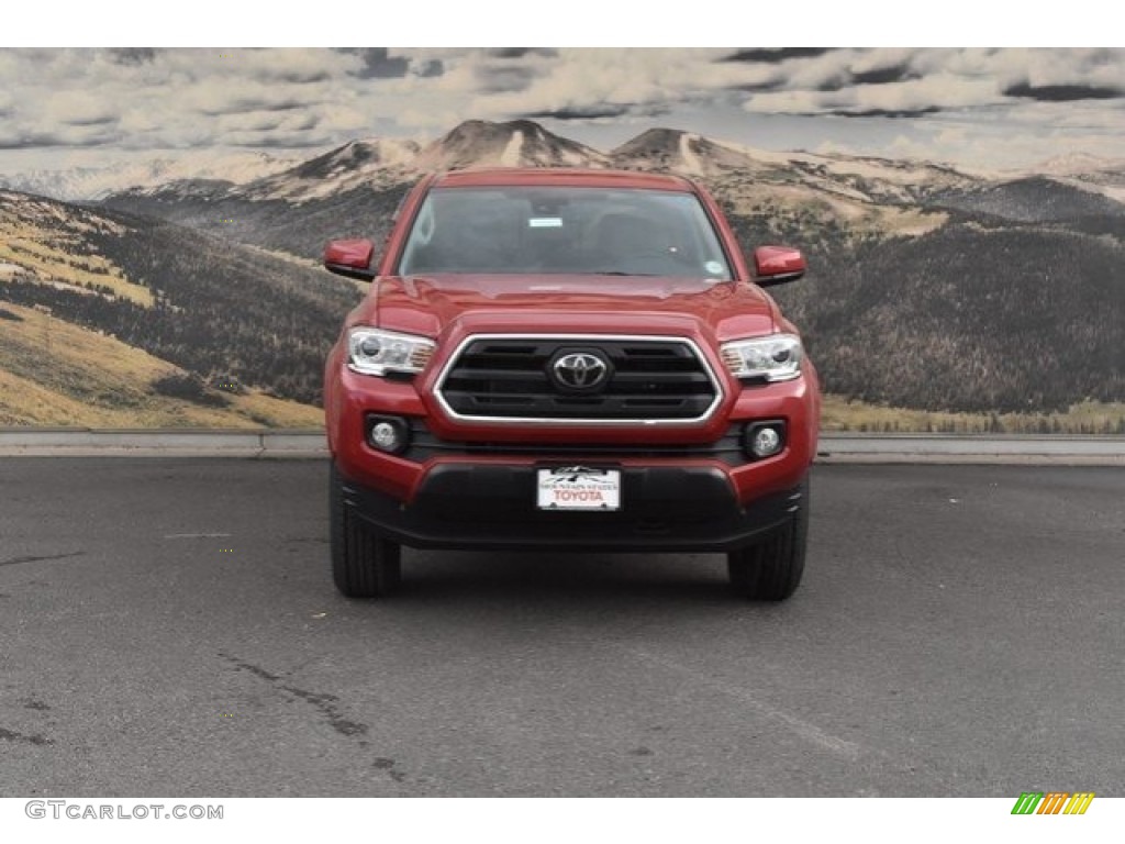 2019 Tacoma SR5 Double Cab 4x4 - Barcelona Red Metallic / Cement Gray photo #2