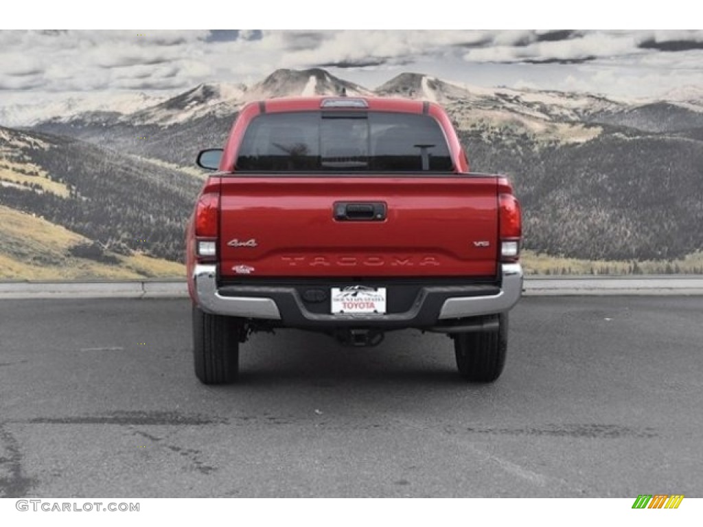 2019 Tacoma SR5 Double Cab 4x4 - Barcelona Red Metallic / Cement Gray photo #4