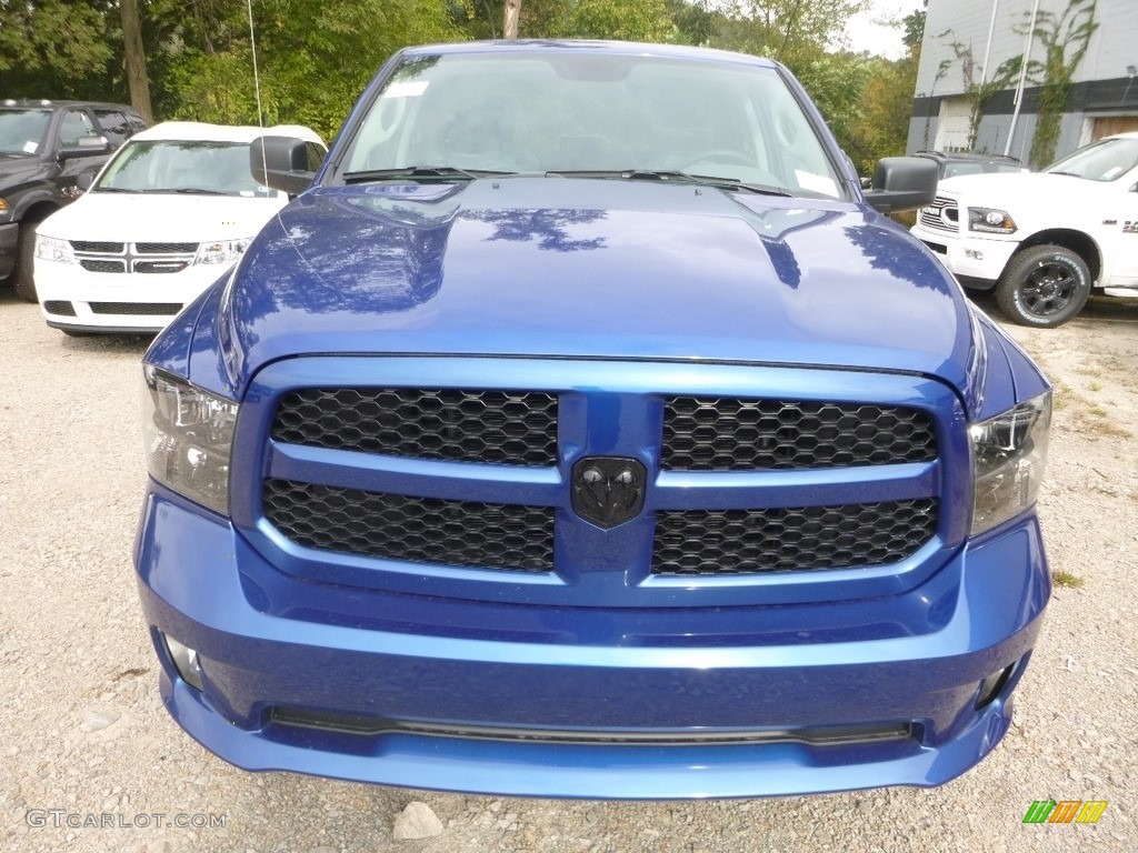 2019 1500 Classic Express Quad Cab 4x4 - Blue Streak Pearl / Black/Diesel Gray photo #8