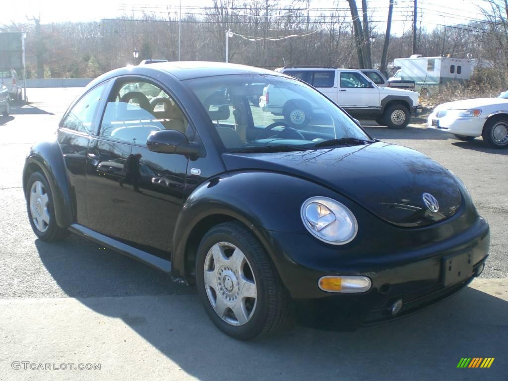 2001 New Beetle GLS Coupe - Black / Black photo #2