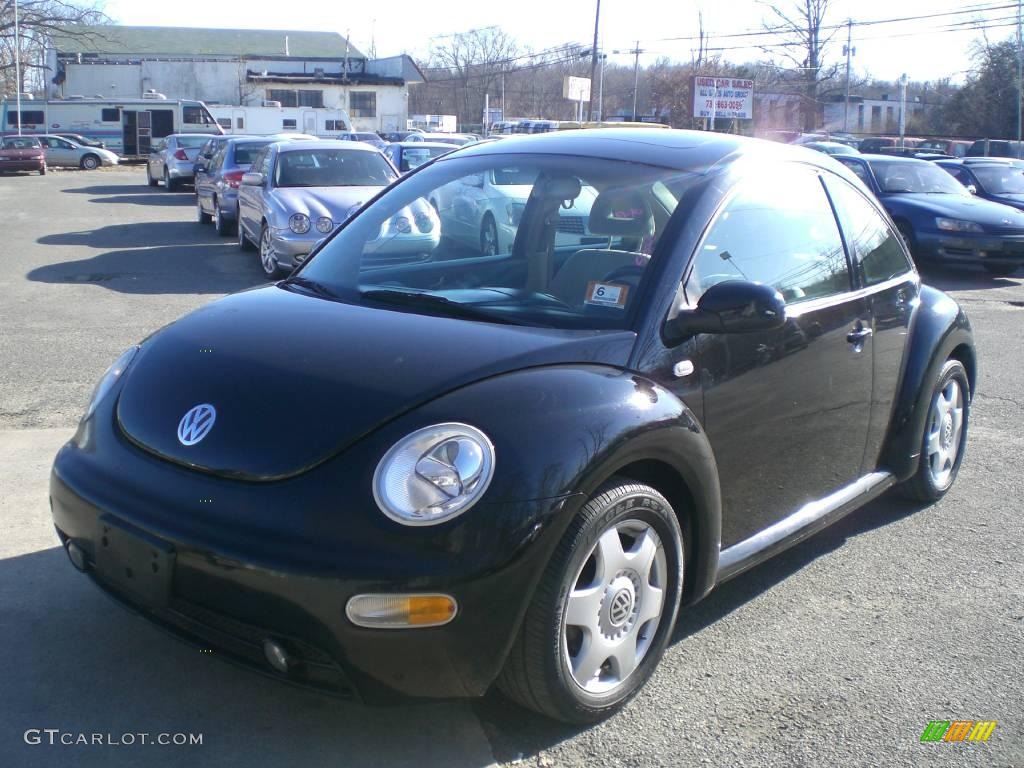 2001 New Beetle GLS Coupe - Black / Black photo #3
