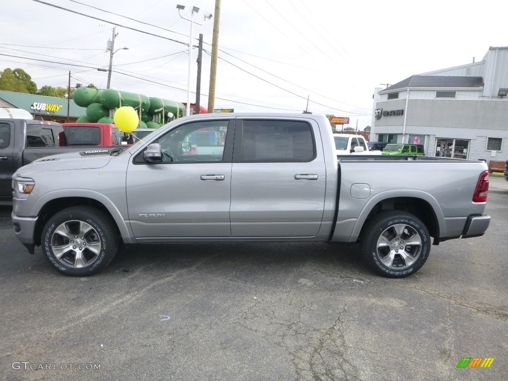 2019 1500 Laramie Crew Cab 4x4 - Billett Silver Metallic / Black photo #2