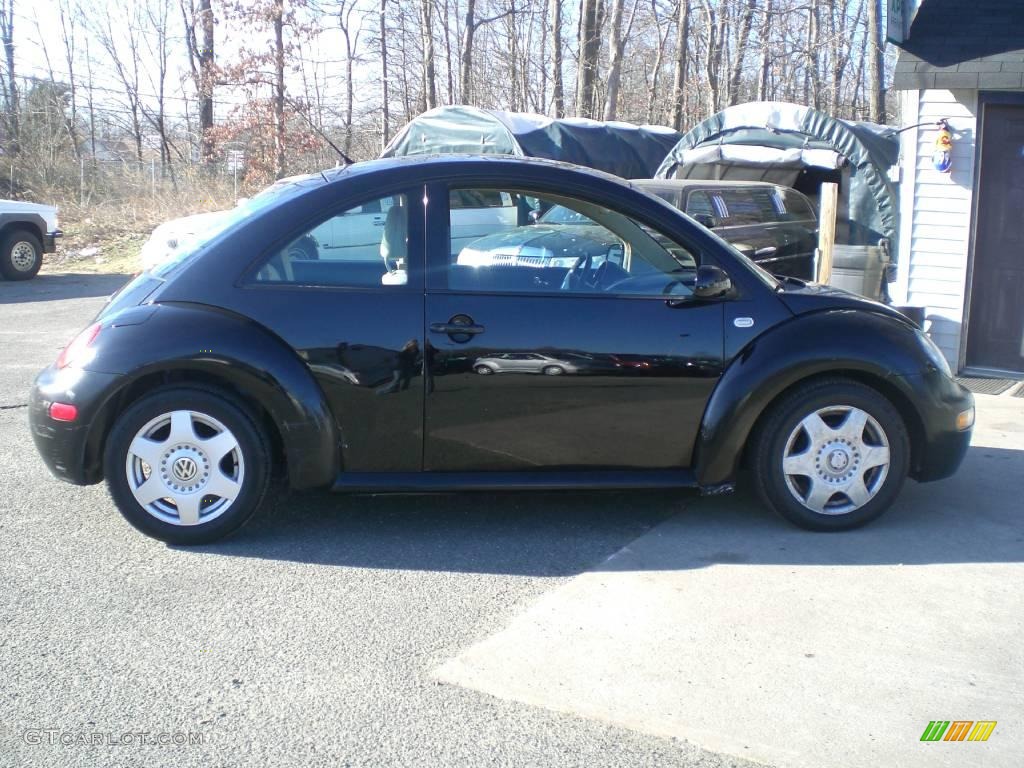 2001 New Beetle GLS Coupe - Black / Black photo #8