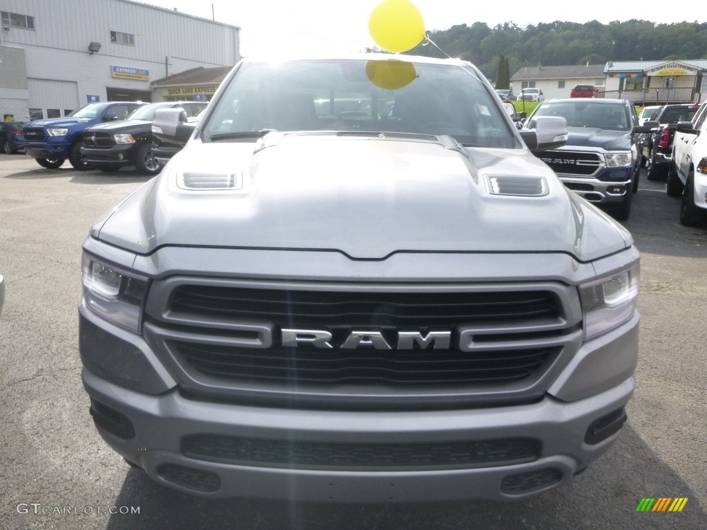 2019 1500 Laramie Crew Cab 4x4 - Billett Silver Metallic / Black photo #10