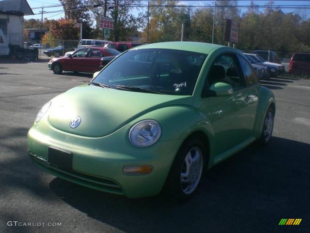 2003 New Beetle GL Coupe - Cyber Green Metallic / Grey photo #3