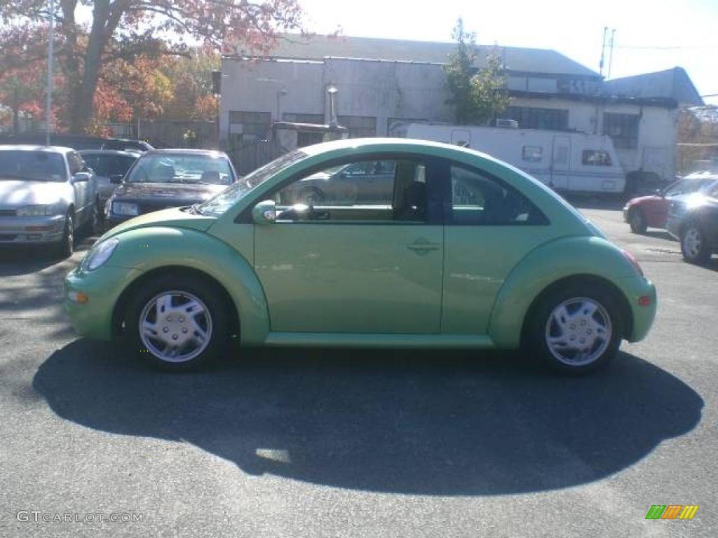 2003 New Beetle GL Coupe - Cyber Green Metallic / Grey photo #4