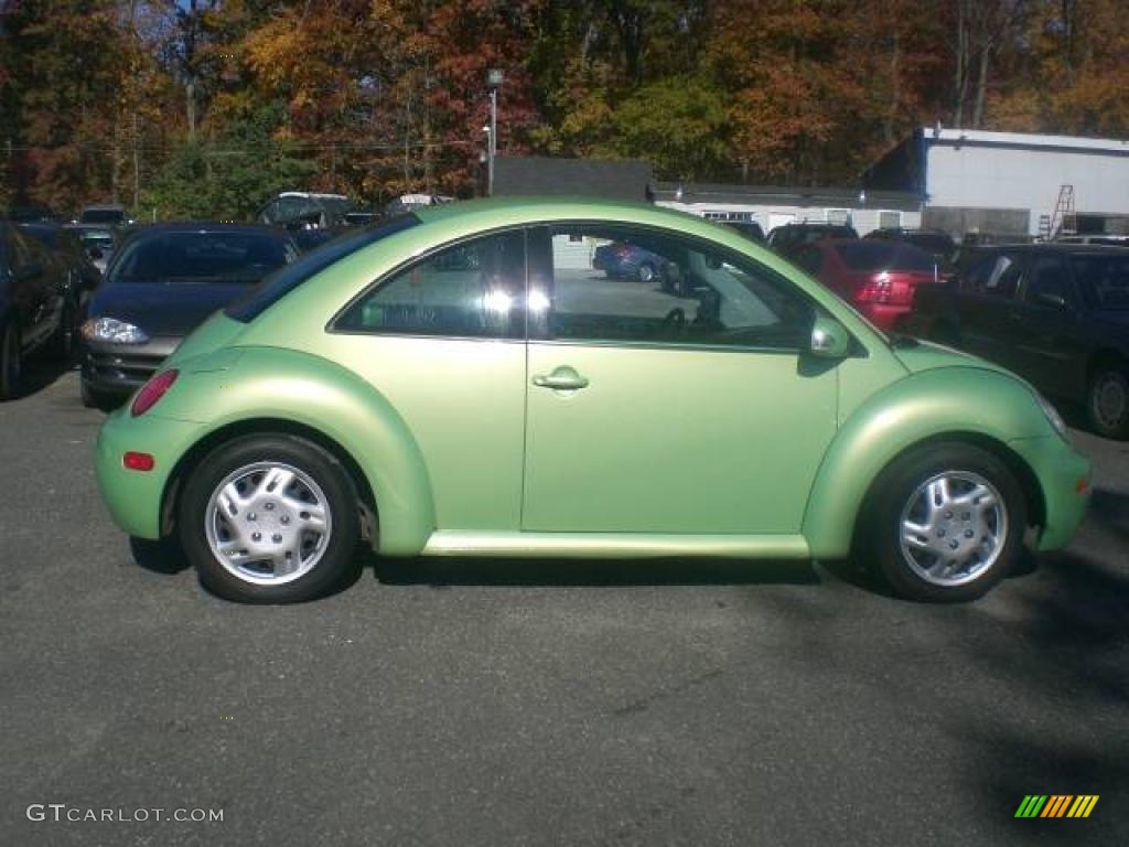 2003 New Beetle GL Coupe - Cyber Green Metallic / Grey photo #8