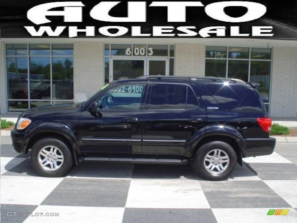 2006 Sequoia Limited - Black / Taupe photo #1