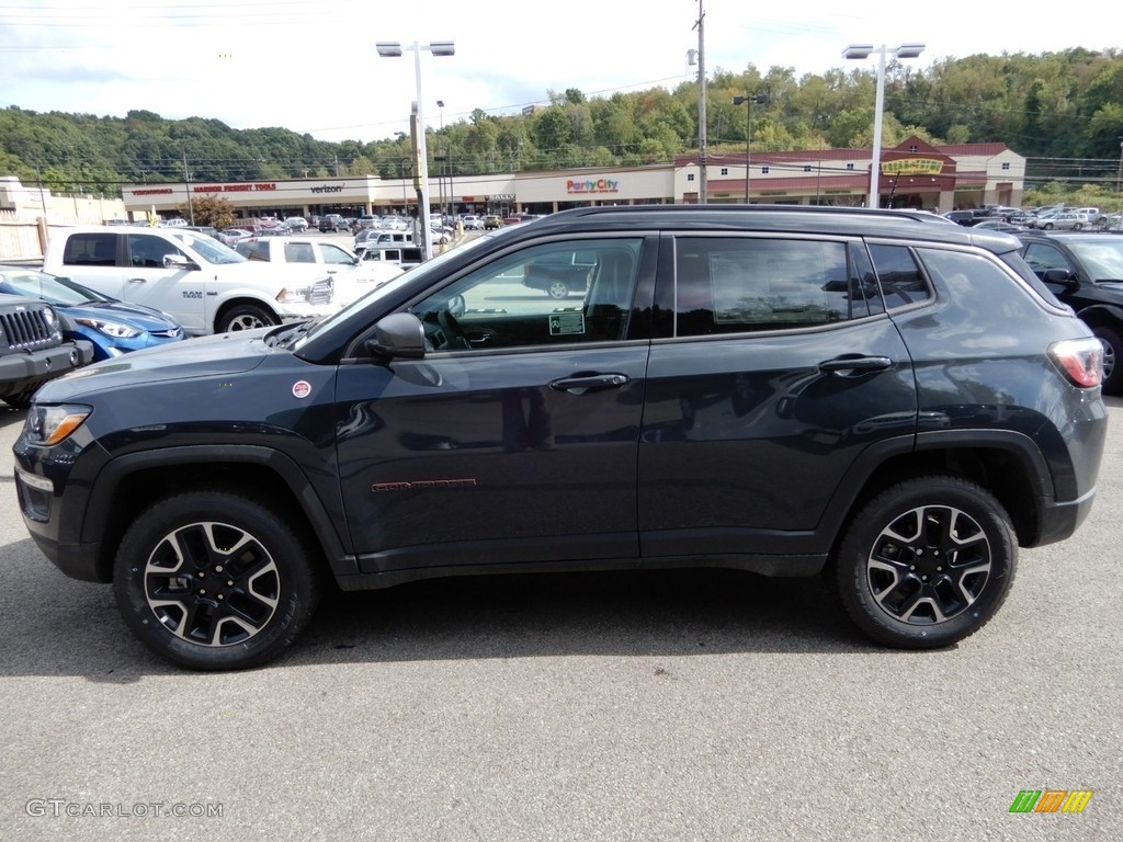 2018 Compass Trailhawk 4x4 - Rhino / Black/Ruby Red photo #2