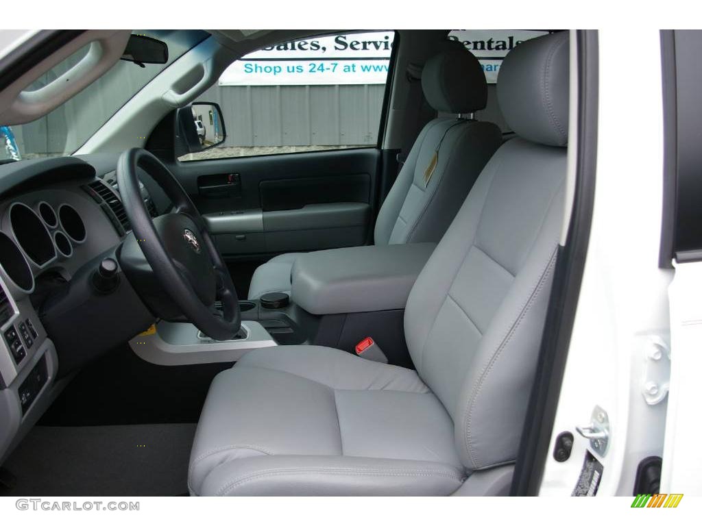 2008 Tundra SR5 Double Cab 4x4 - Super White / Beige photo #3