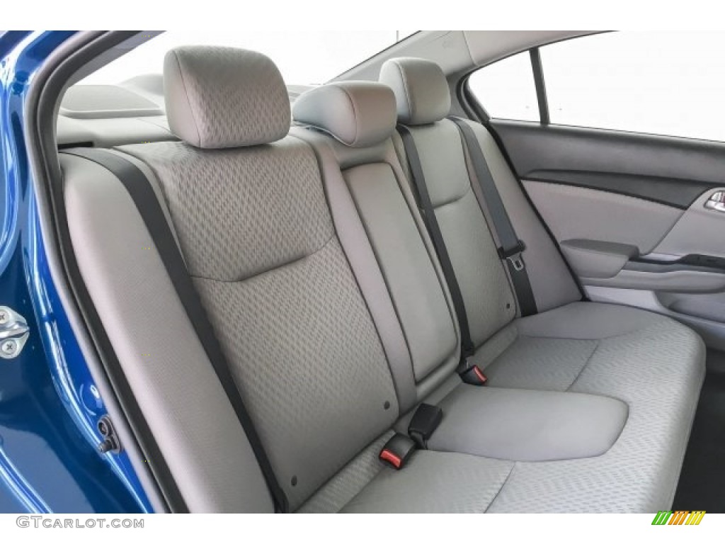 2015 Civic EX Sedan - Dyno Blue Pearl / Gray photo #13