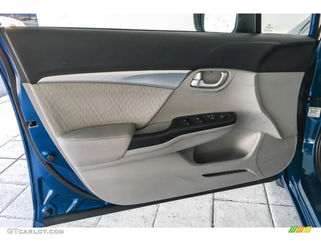 2015 Civic EX Sedan - Dyno Blue Pearl / Gray photo #25