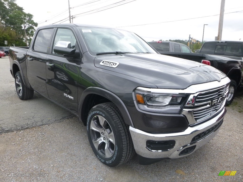 2019 1500 Laramie Crew Cab 4x4 - Granite Crystal Metallic / Black photo #10