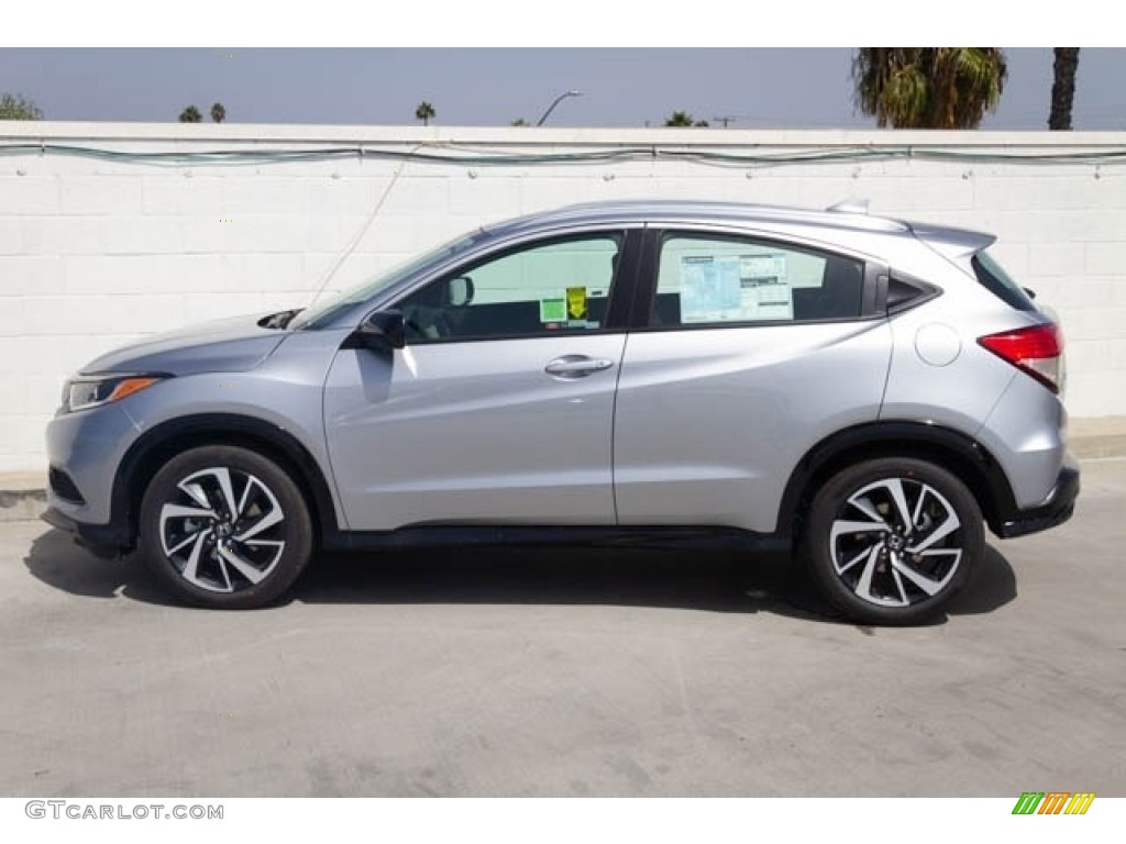 Lunar Silver Metallic 2019 Honda HR-V Sport Exterior Photo #129726346