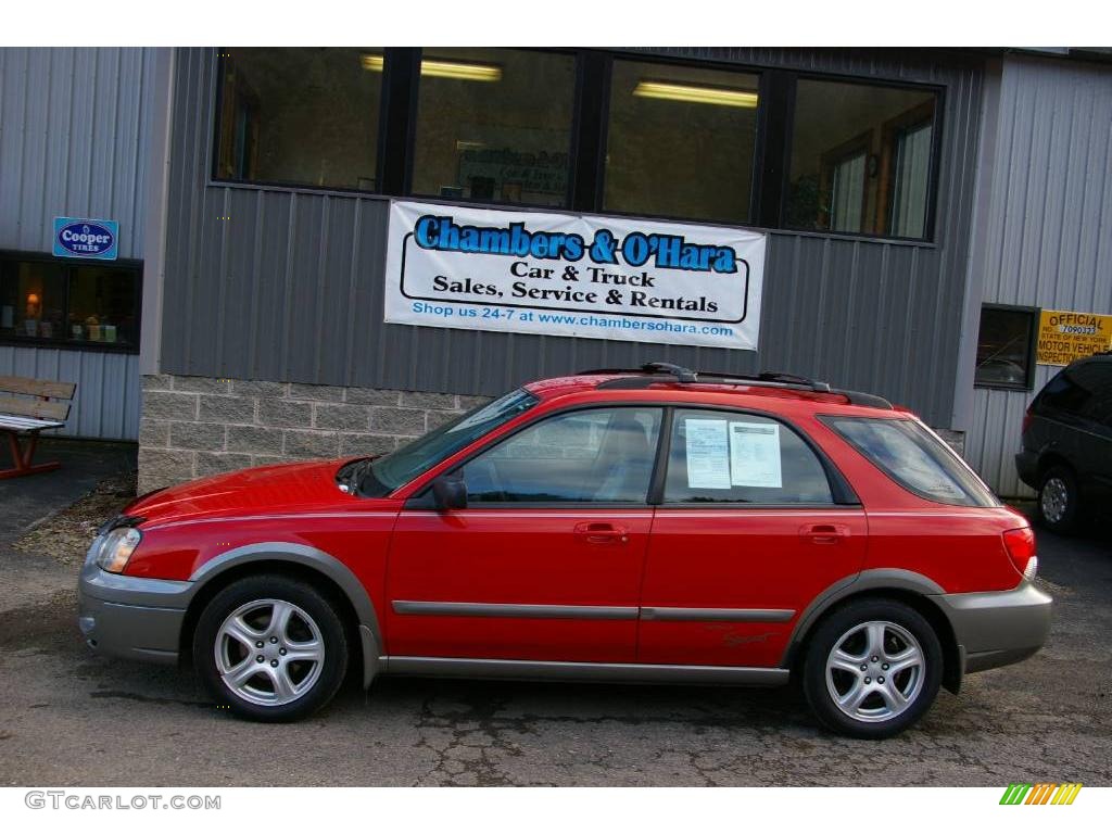 2004 Impreza Outback Sport Wagon - San Remo Red / Gray photo #2