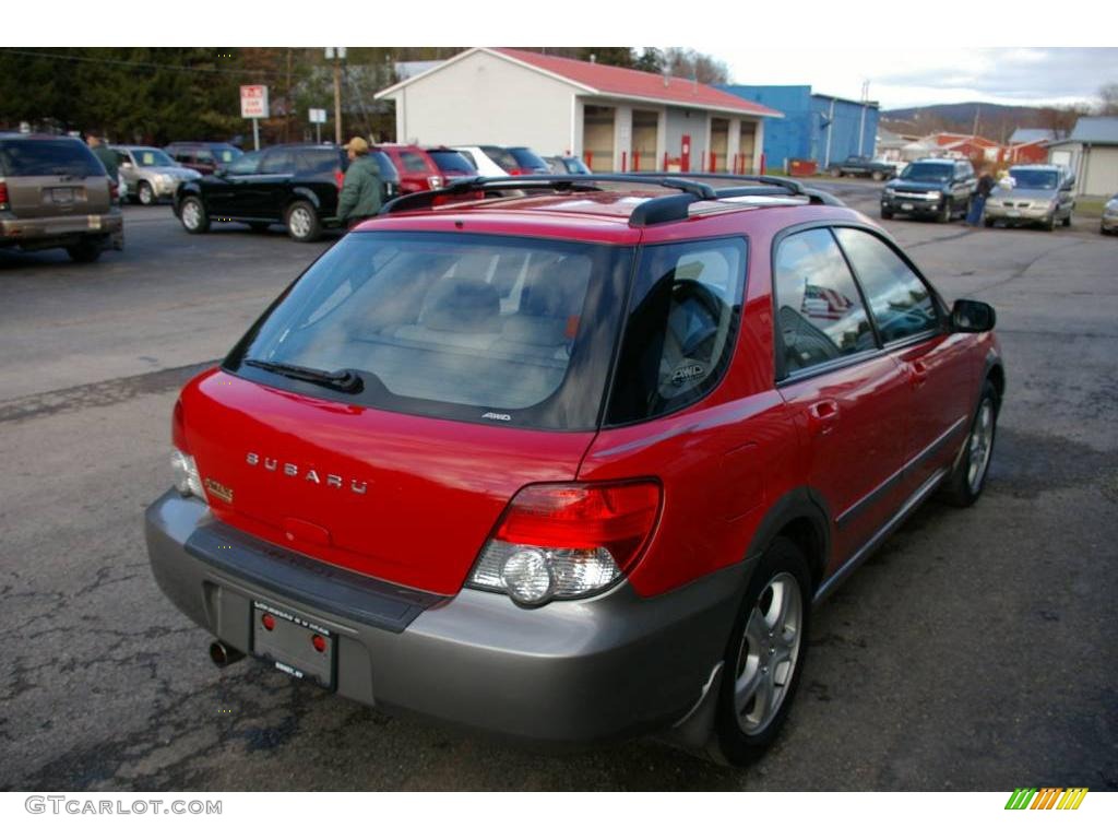2004 Impreza Outback Sport Wagon - San Remo Red / Gray photo #9