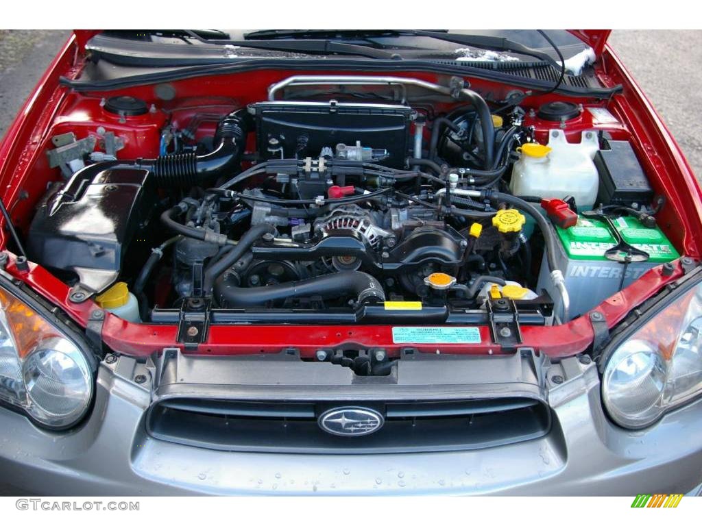 2004 Impreza Outback Sport Wagon - San Remo Red / Gray photo #11