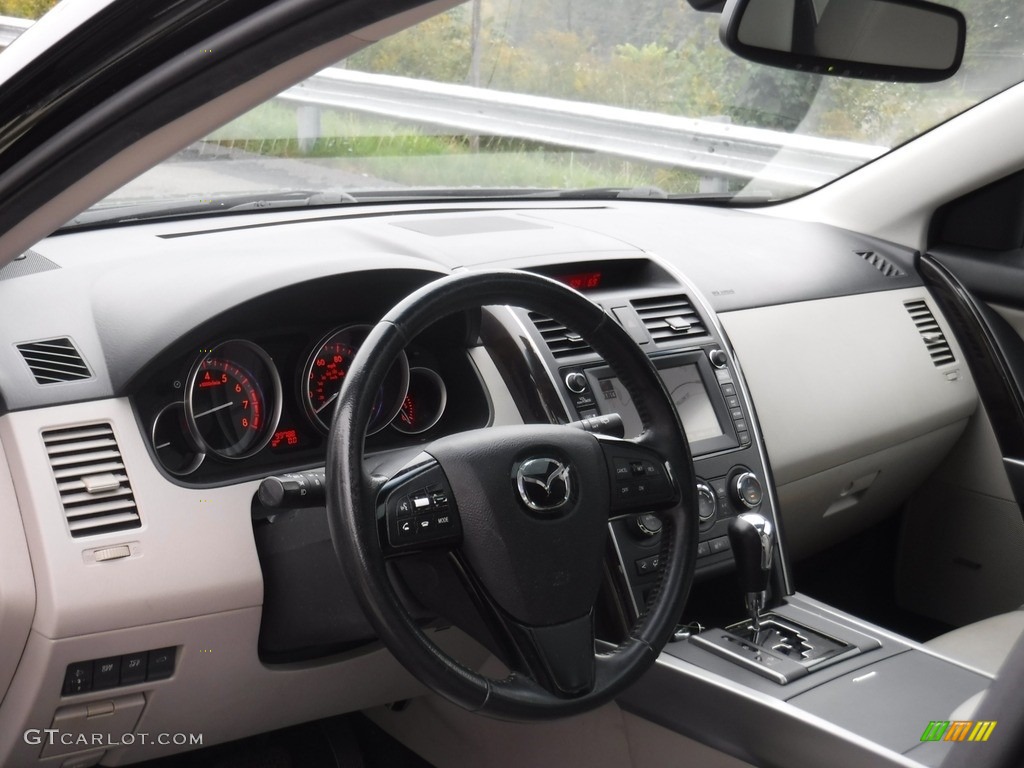 2011 CX-9 Grand Touring AWD - Brilliant Black / Sand photo #12