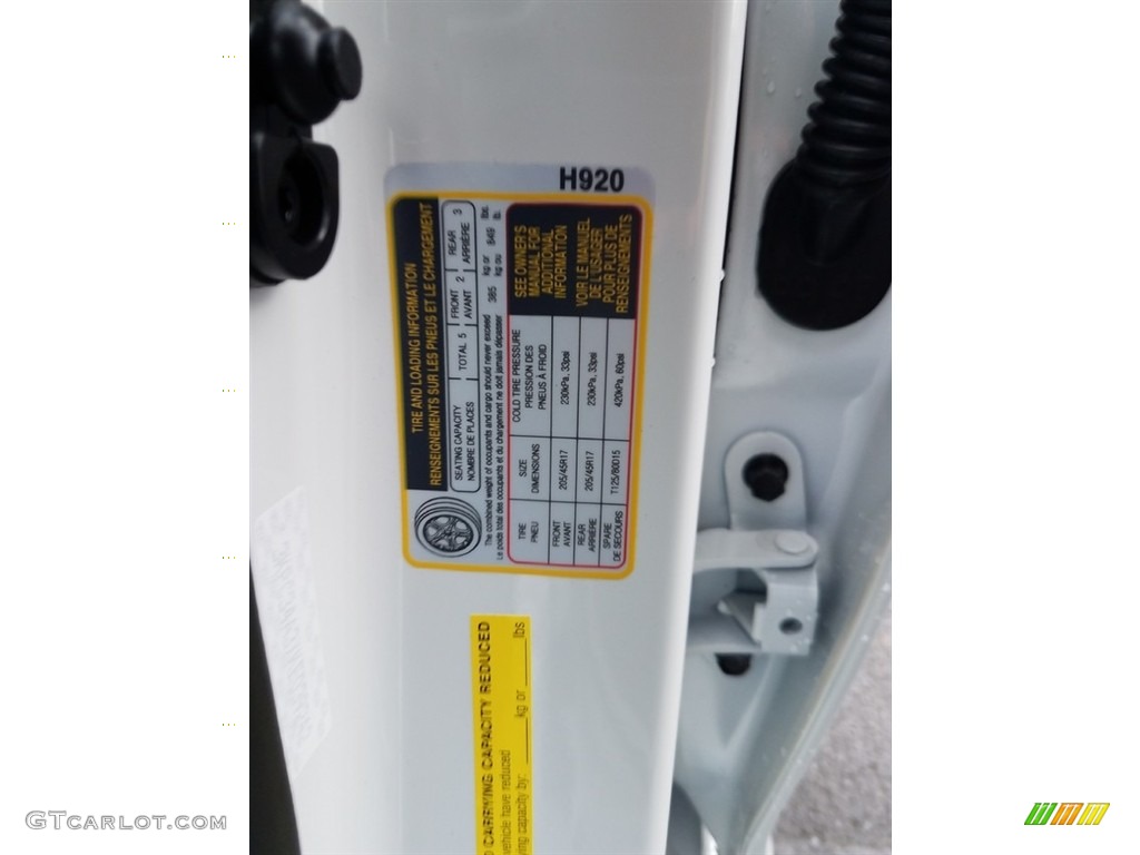 2019 Hyundai Accent Limited Info Tag Photos