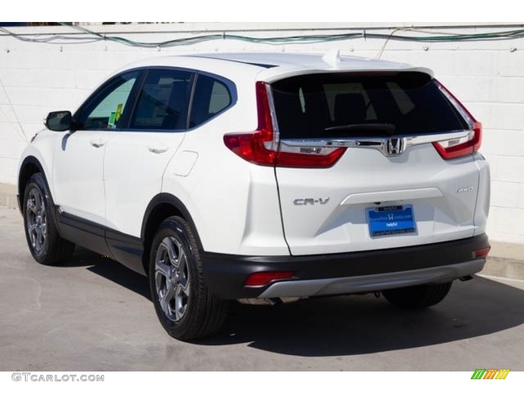 2018 CR-V EX AWD - White Diamond Pearl / Black photo #2