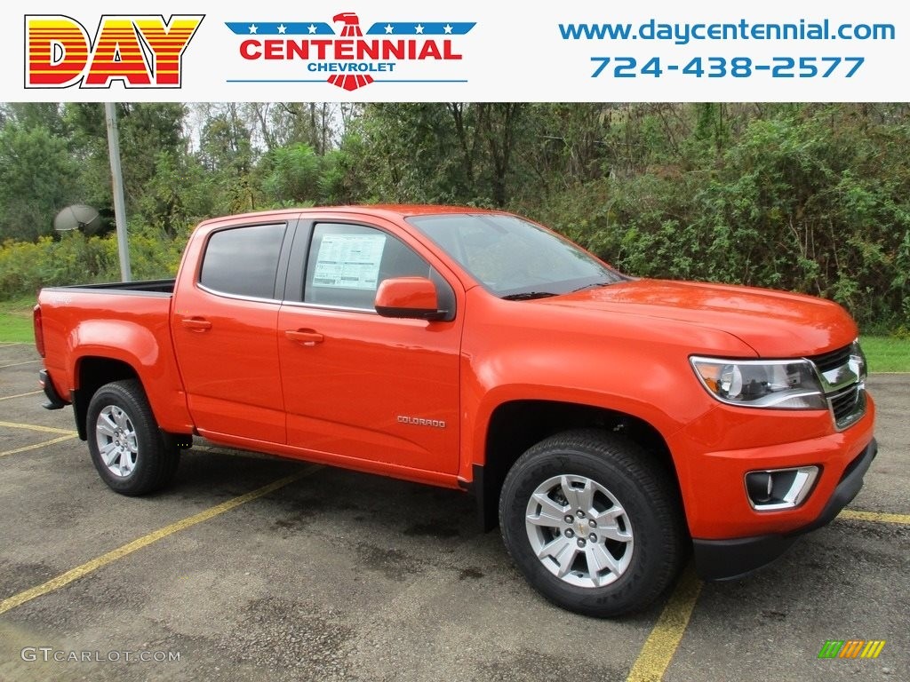 2019 Colorado LT Crew Cab 4x4 - Crush (Orange) / Jet Black photo #1