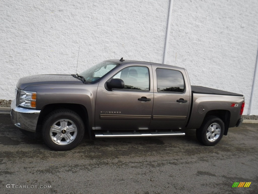 2012 Silverado 1500 LT Crew Cab 4x4 - Mocha Steel Metallic / Ebony photo #2