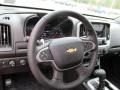 Jet Black 2019 Chevrolet Colorado LT Crew Cab 4x4 Steering Wheel