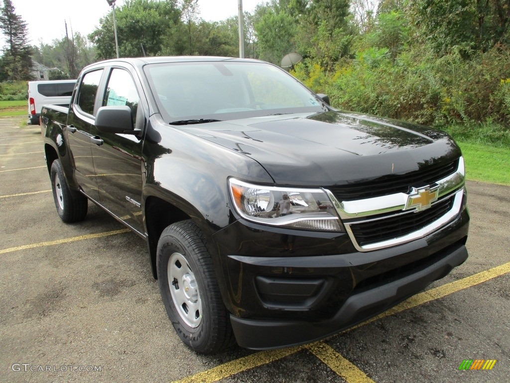 Black 2019 Chevrolet Colorado WT Crew Cab 4x4 Exterior Photo #129739189