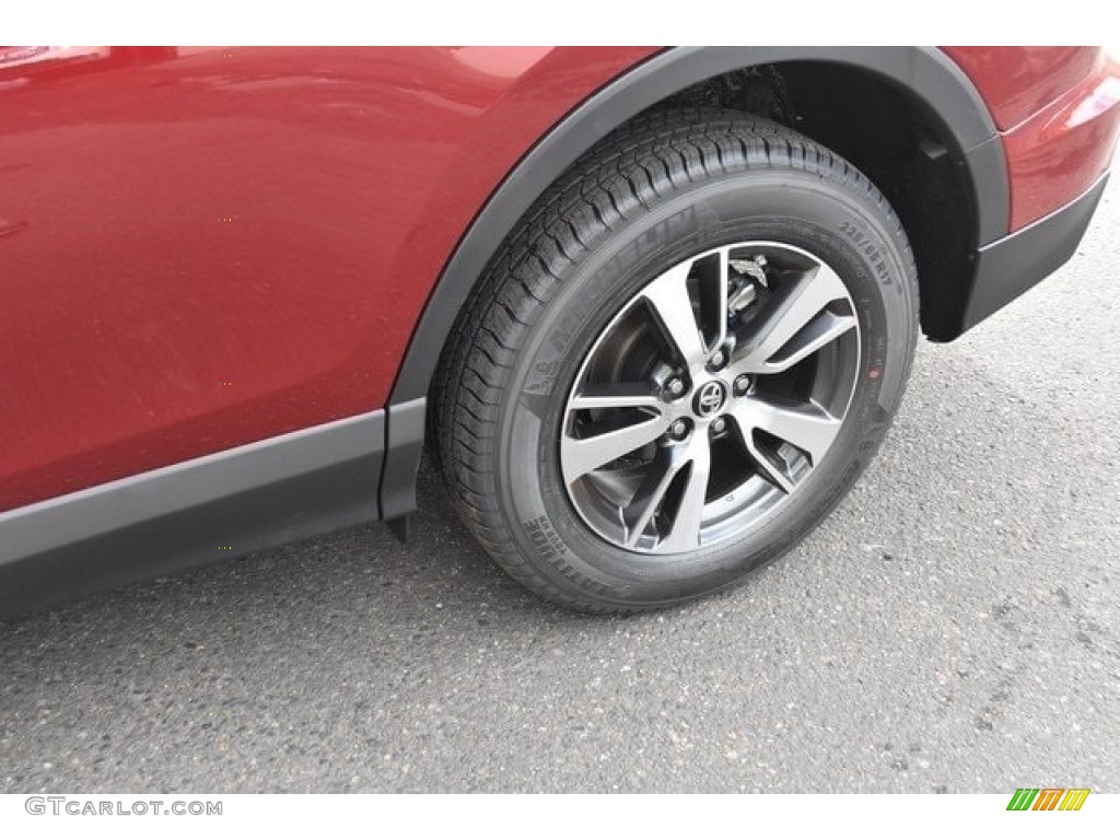 2018 RAV4 XLE AWD - Ruby Flare Pearl / Black photo #34