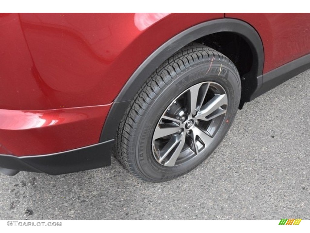 2018 RAV4 XLE AWD - Ruby Flare Pearl / Black photo #35