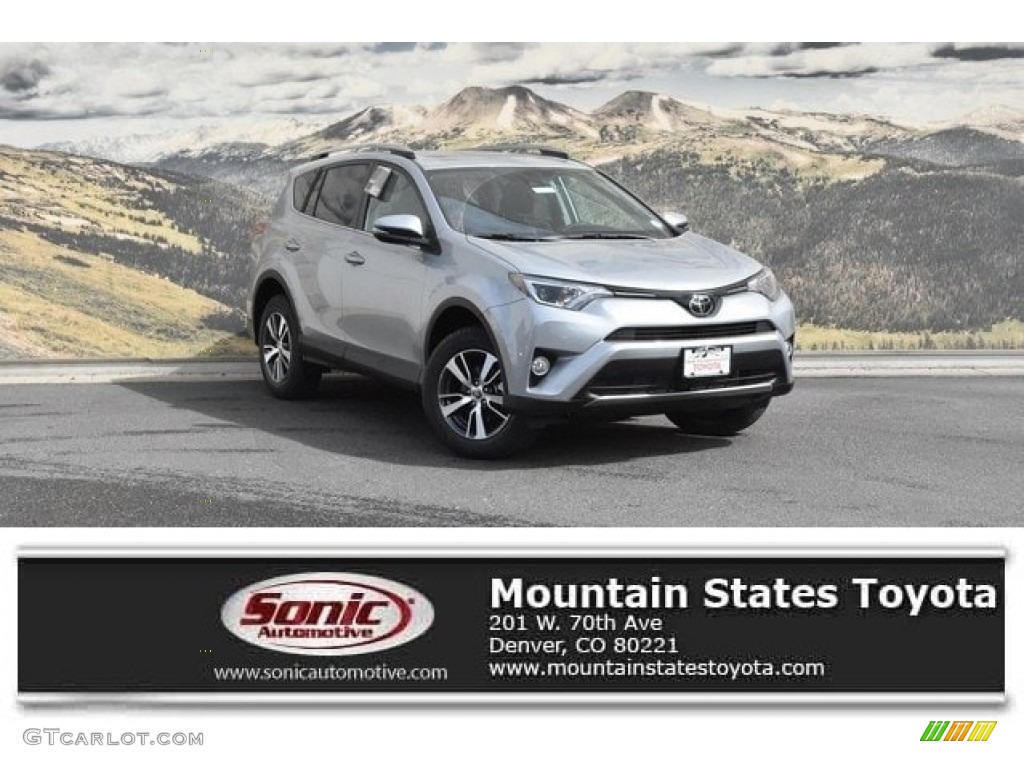 2018 RAV4 XLE AWD - Silver Sky Metallic / Black photo #1
