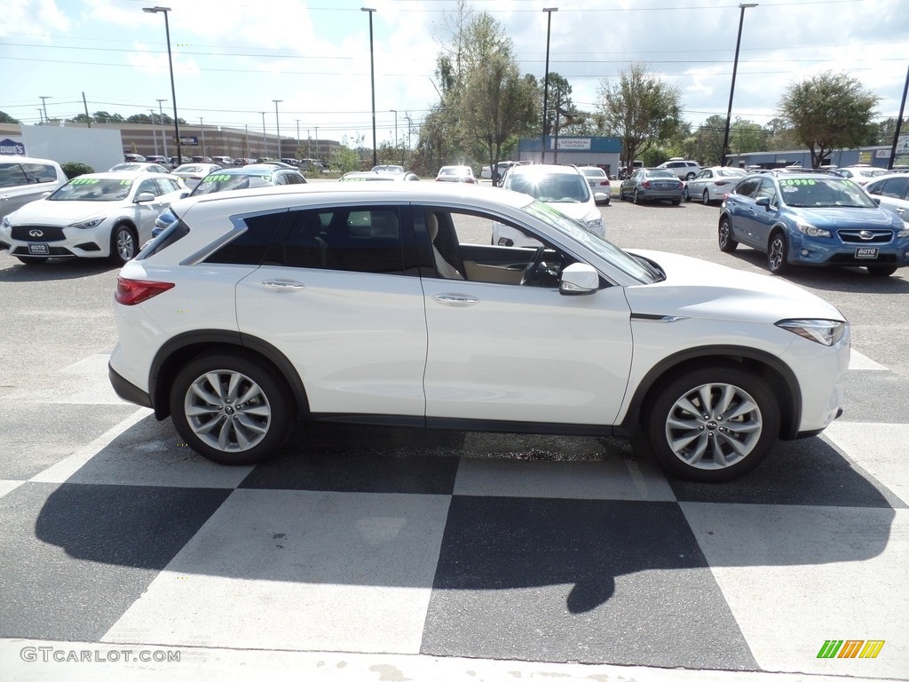 Lunar White 2019 Infiniti QX50 Pure Exterior Photo #129742114
