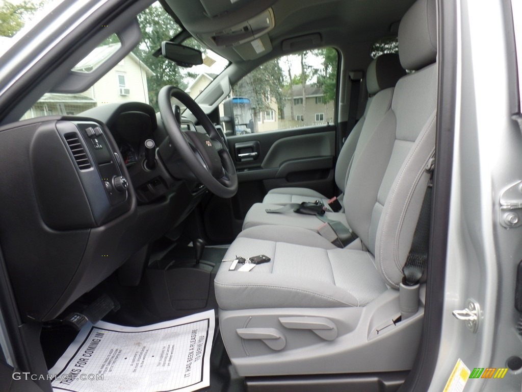 Dark Ash/Jet Black Interior 2019 Chevrolet Silverado 2500HD Work Truck Double Cab 4WD Photo #129742690