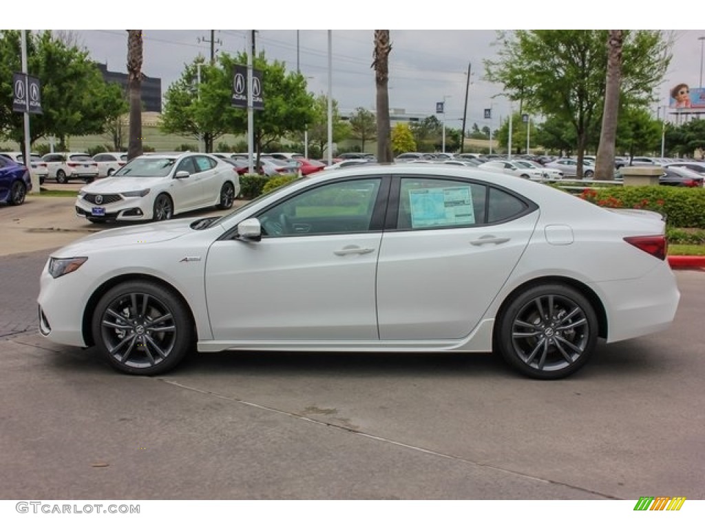 Platinum White Pearl 2019 Acura TLX V6 SH-AWD A-Spec Sedan Exterior Photo #129744625