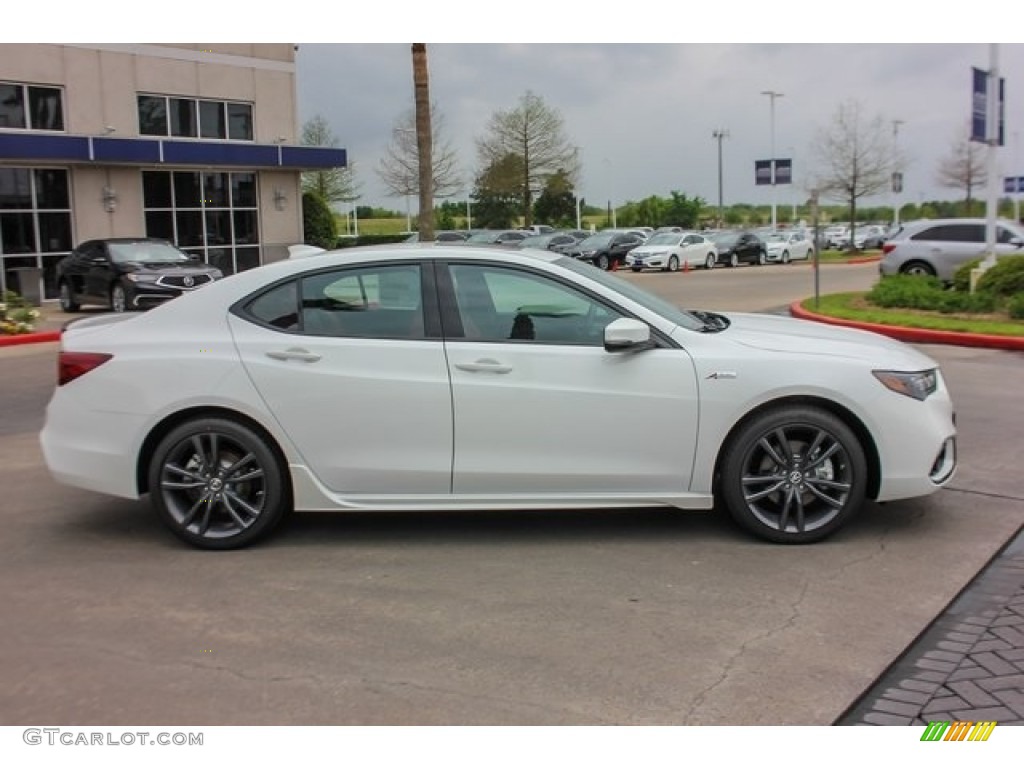 Platinum White Pearl 2019 Acura TLX V6 SH-AWD A-Spec Sedan Exterior Photo #129744665