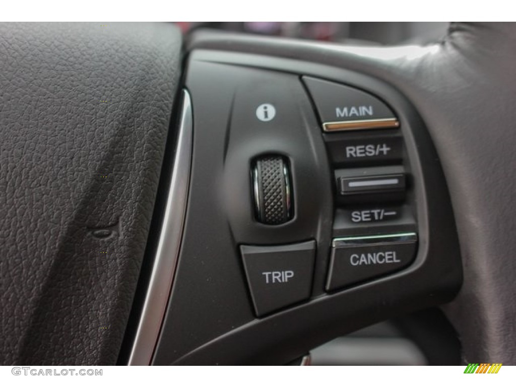 2019 Acura TLX V6 SH-AWD A-Spec Sedan Red Steering Wheel Photo #129744976