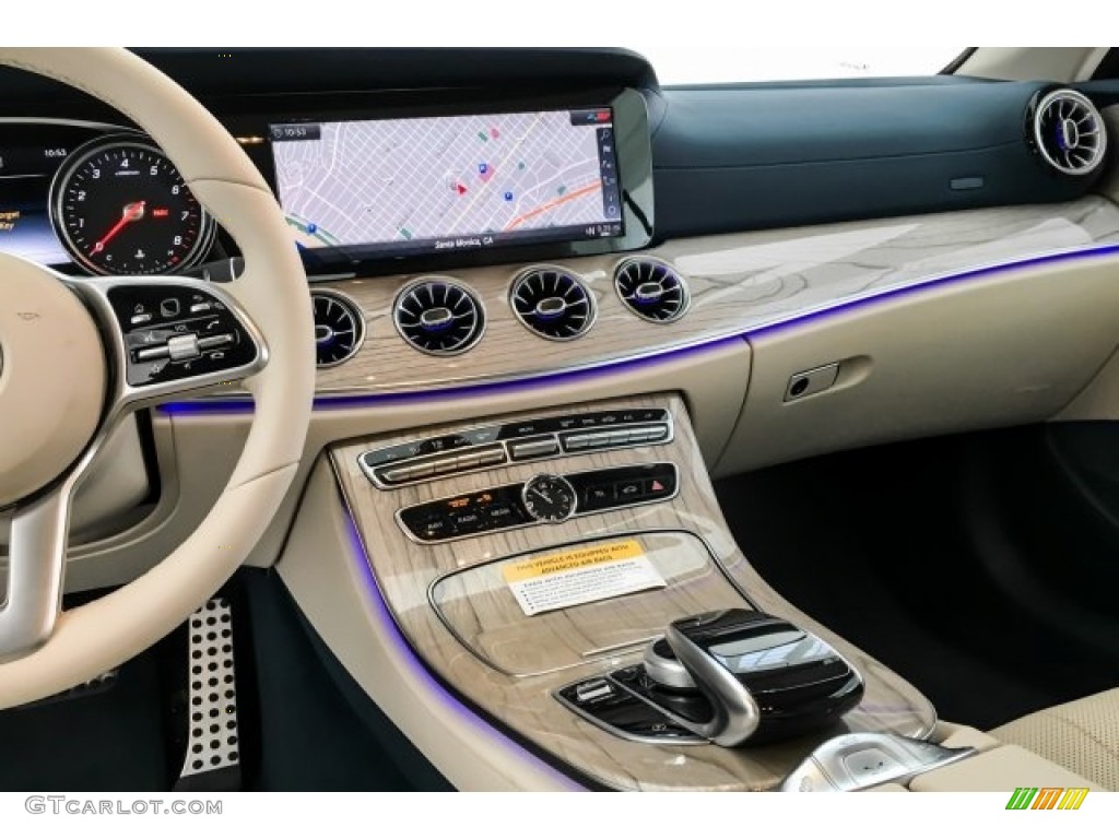 2019 Mercedes-Benz E 450 Cabriolet Macchiato Beige/Yacht Blue Dashboard Photo #129745432