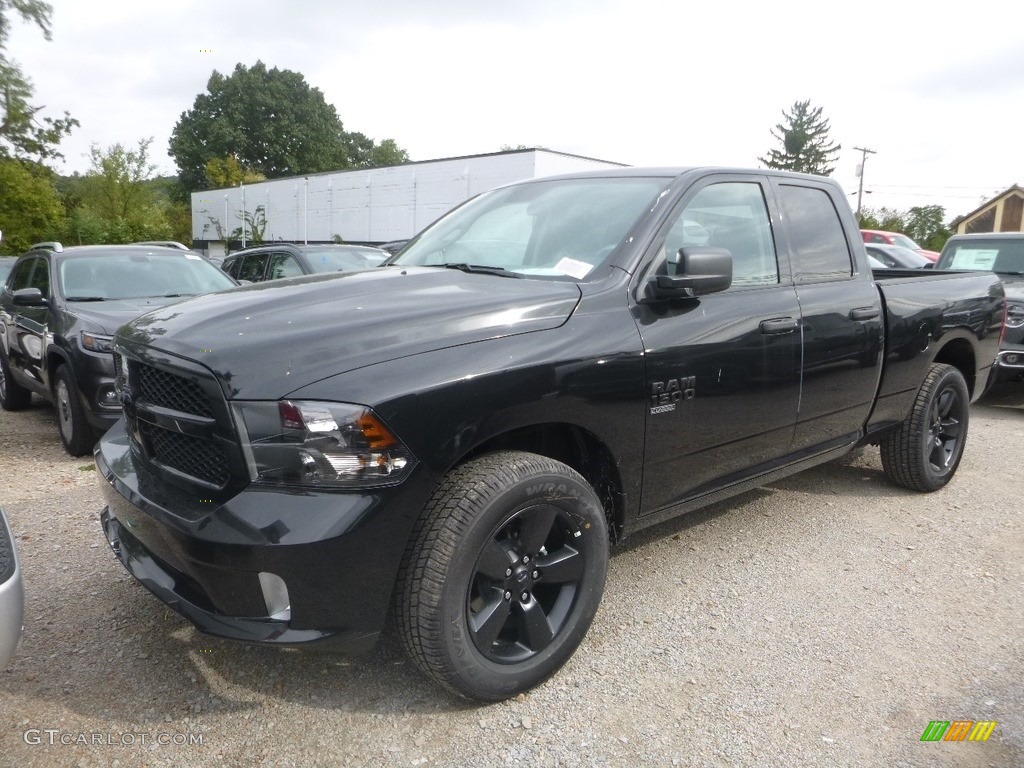 2019 1500 Classic Express Quad Cab 4x4 - Brilliant Black Crystal Pearl / Black photo #1