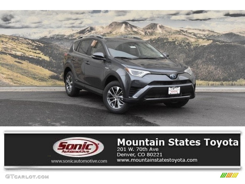 2018 RAV4 XLE AWD Hybrid - Magnetic Gray Metallic / Black photo #1