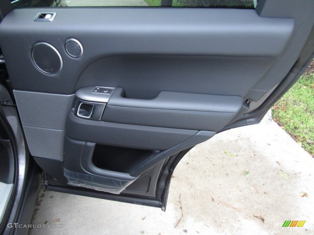 2019 Land Rover Range Rover Sport Supercharged Dynamic Ebony/Ebony Door Panel Photo #129748367