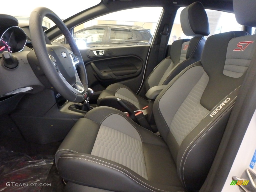 Smoke Storm/Charcoal Recaro Interior 2018 Ford Fiesta ST Hatchback Photo #129748448