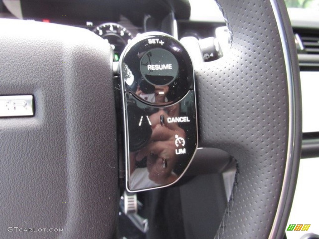 2019 Land Rover Range Rover Sport Supercharged Dynamic Ebony/Ebony Steering Wheel Photo #129748485
