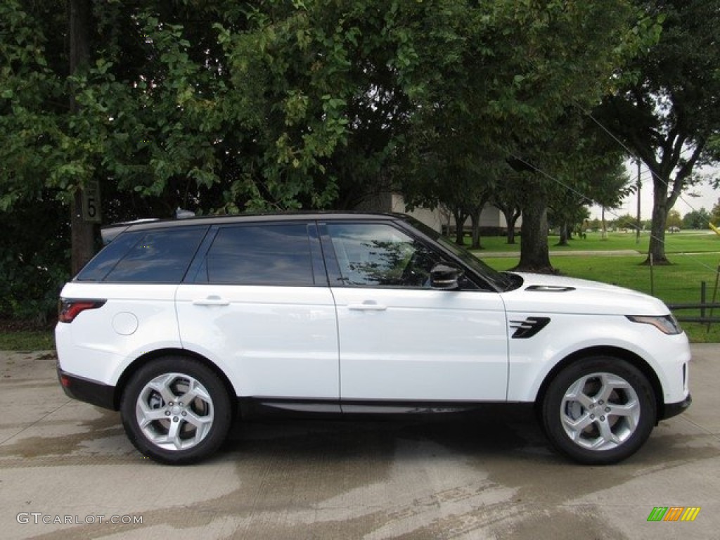 Fuji White 2019 Land Rover Range Rover Sport HSE Exterior Photo #129748745