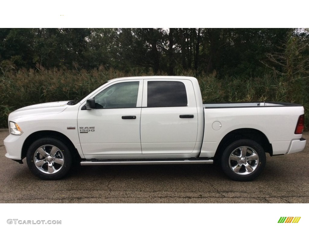 2019 1500 Classic Express Crew Cab 4x4 - Bright White / Black/Diesel Gray photo #2