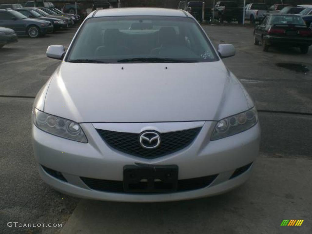 2003 MAZDA6 s Sedan - Satin Silver Metallic / Black photo #3