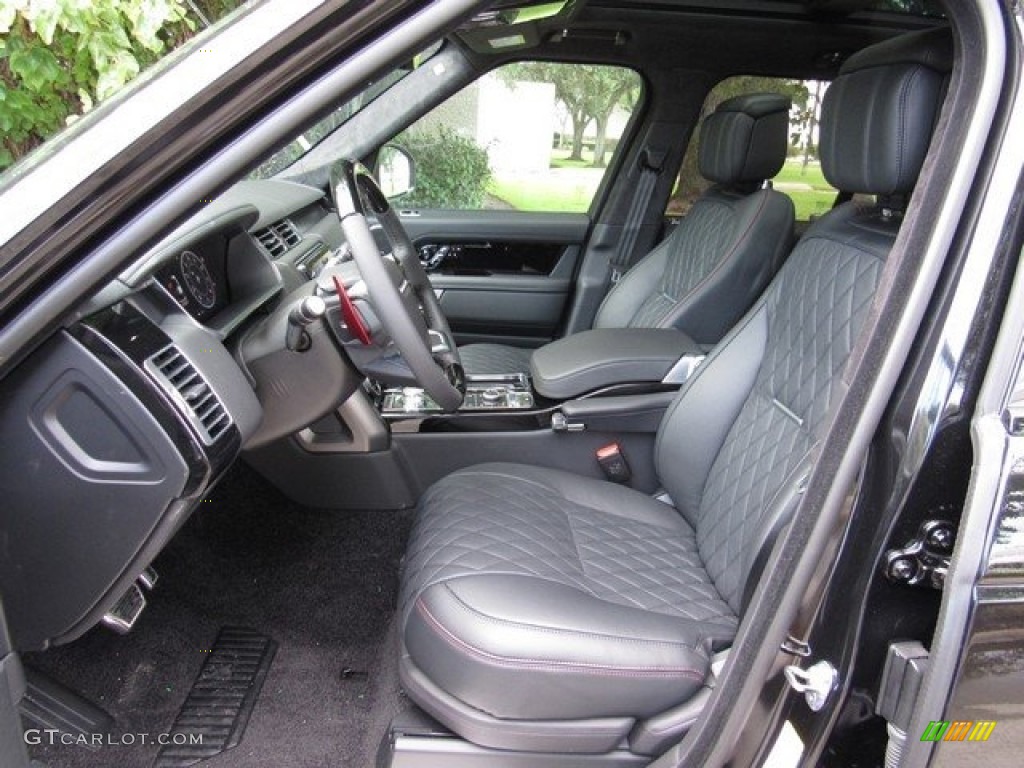 Ebony/Pimento Interior 2018 Land Rover Range Rover SVAutobiography Dynamic Photo #129750524