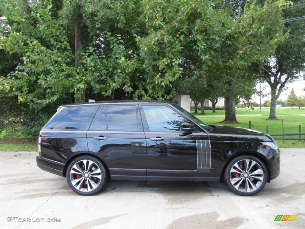 2018 Range Rover SVAutobiography Dynamic - Santorini Black Metallic / Ebony/Pimento photo #6